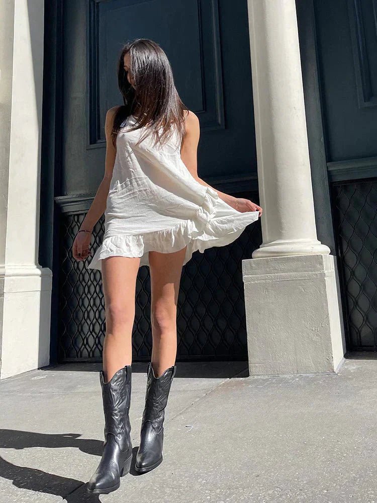 Women’s Cowboy Boots With Western Stitch Detail | Retro - Mason Luxor