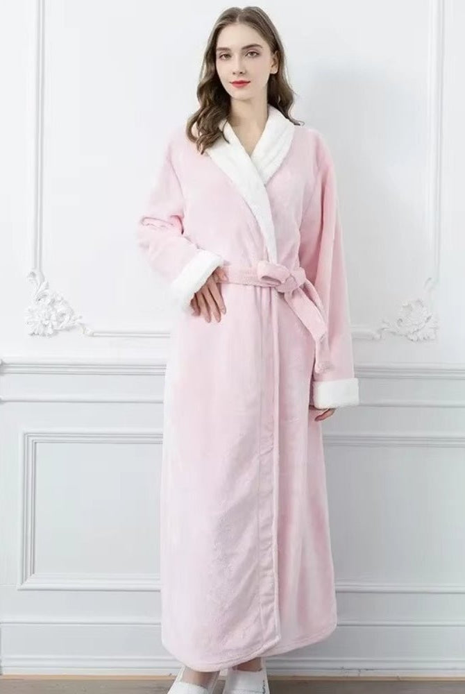 Women’s Dressing Gowns With Contrast Trim | Winter - Mason Luxor