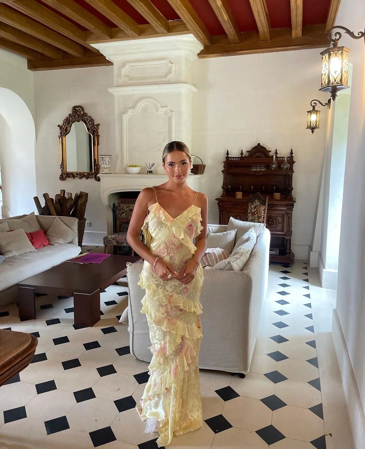 Women’s Evening Dresses With Ruffle Layers | Maxi - Mason Luxor