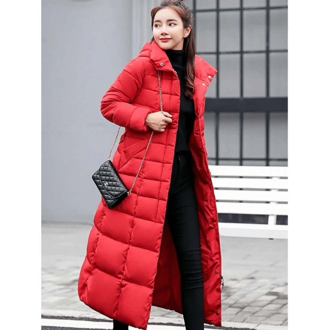 Women’s Fur Coat With Quilted Pattern | Winter - Mason Luxor