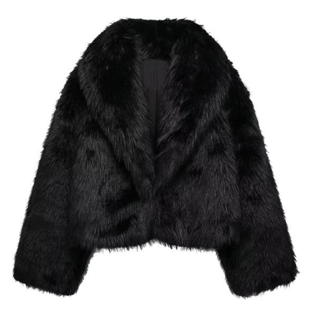 Women’s Fur Coat With Wide Collar | Chic - Mason Luxor