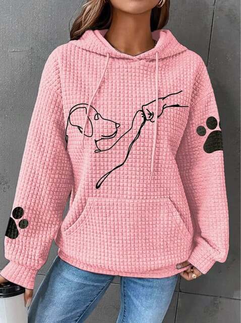 Women’s Graphic Dog Print Oversized Hoodies | Casual - Mason Luxor
