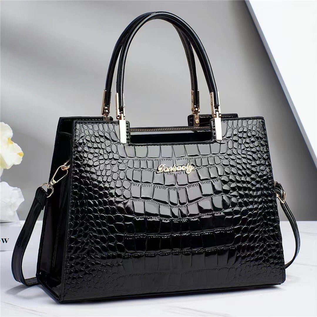 Women’s Handbags With Croc Texture | Classic - Mason Luxor