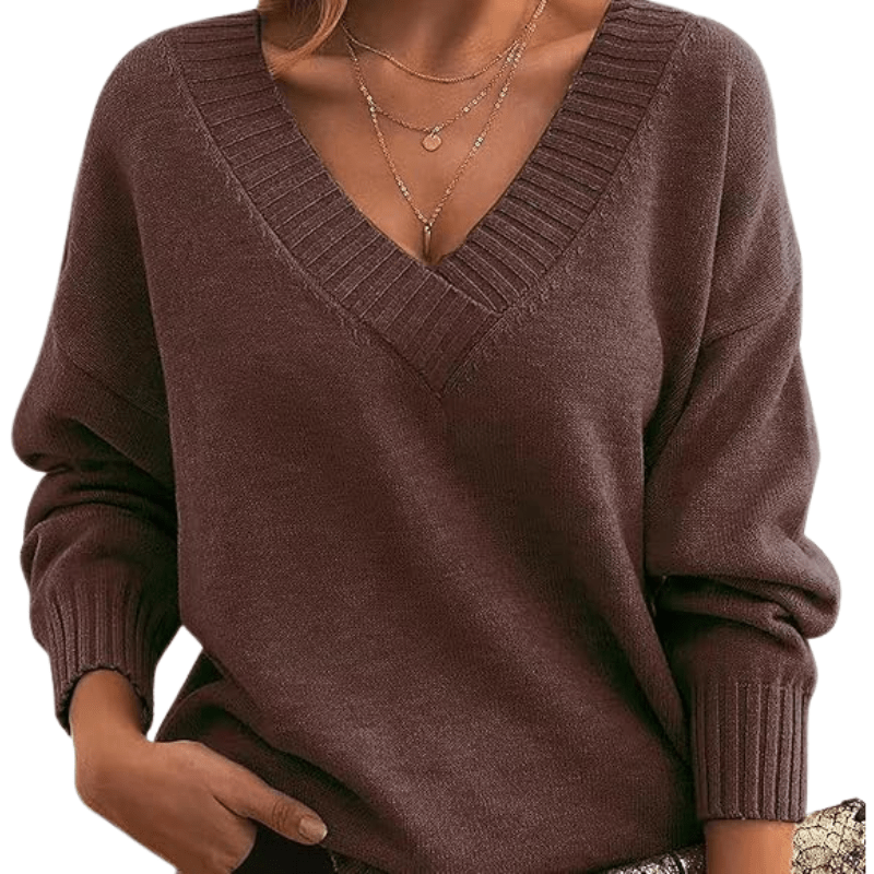 Women’s Jumpers With V Neck Design | Winter - Mason Luxor