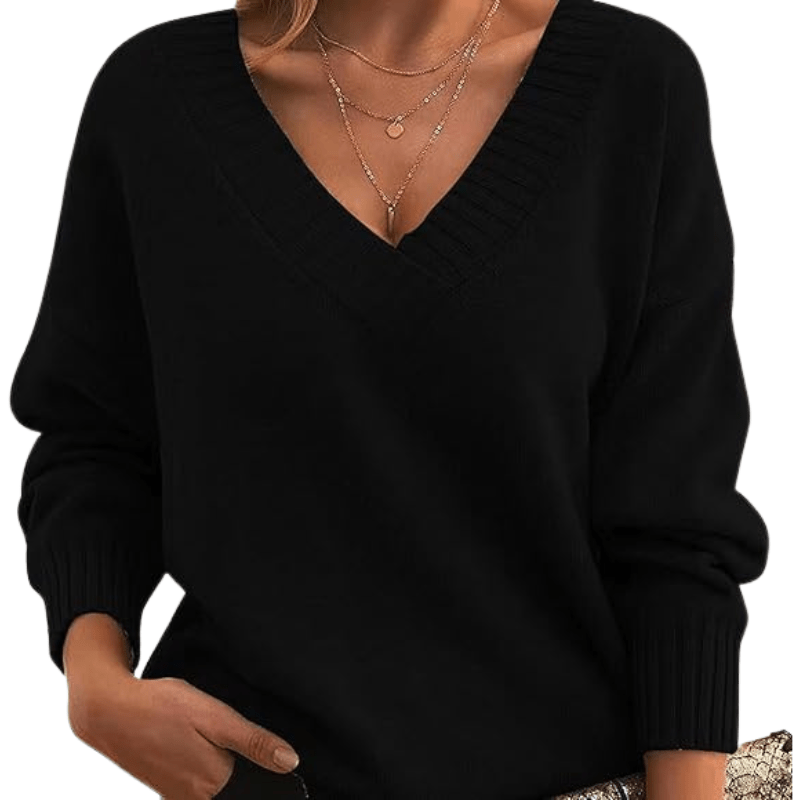 Women’s Jumpers With V Neck Design | Winter - Mason Luxor