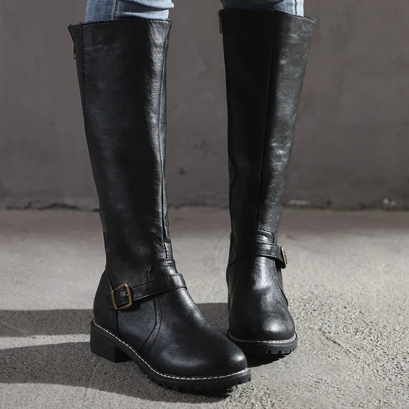 Women’s Knee High Boots With Buckle | Winter - Mason Luxor