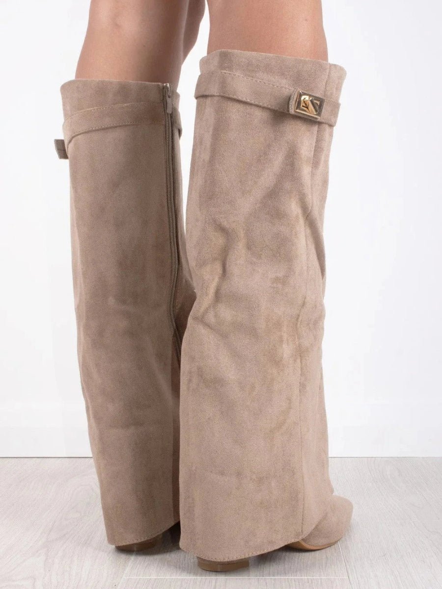Women’s Knee High Boots With Pointed Toe | Retro - Mason Luxor