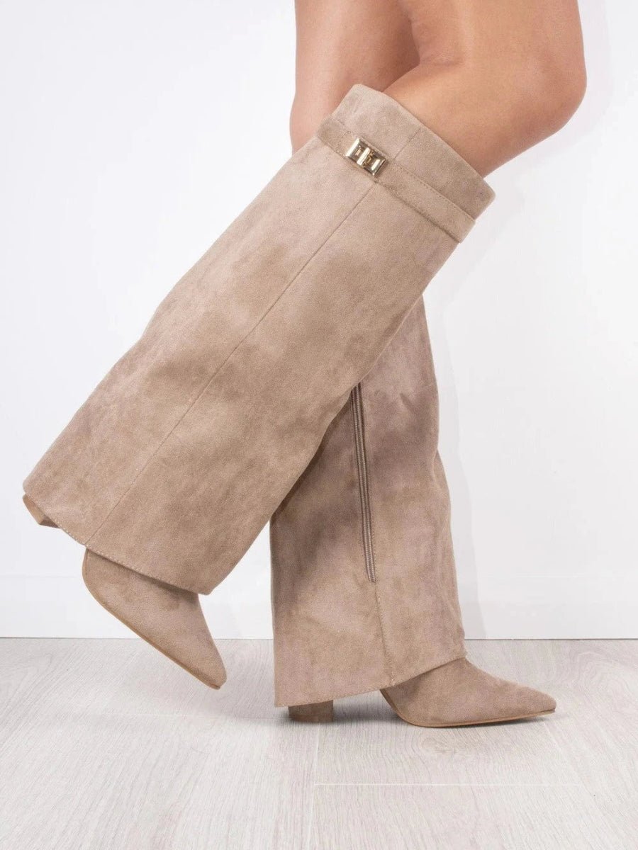Women’s Knee High Boots With Pointed Toe | Retro - Mason Luxor