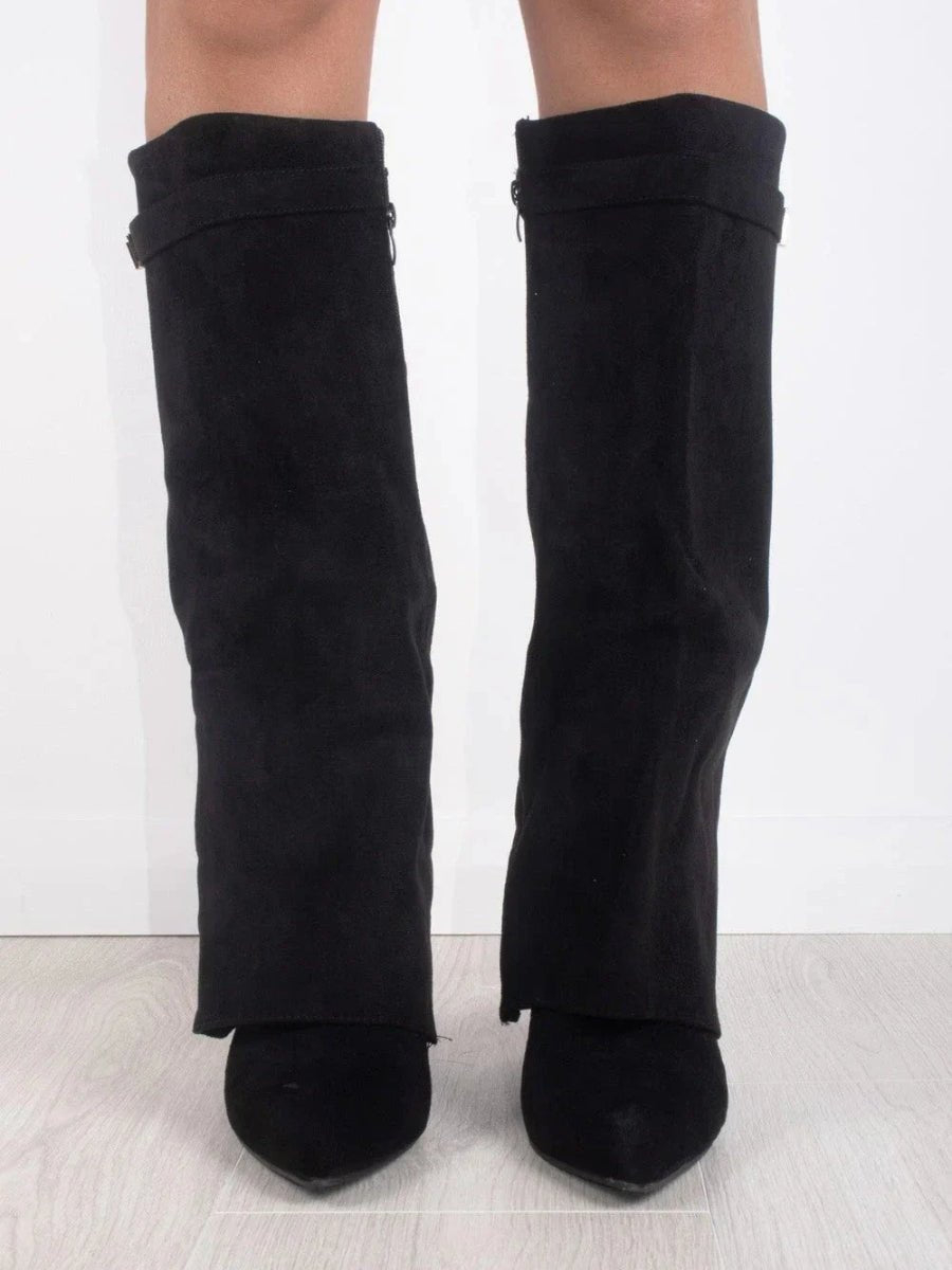 Women’s Knee High Boots With Pointed Toe | Retro - Mason Luxor