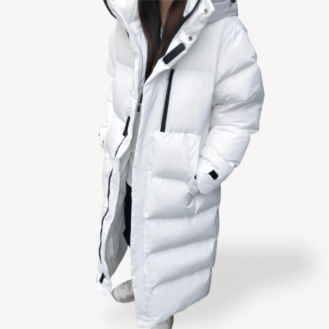 Women’s Long Puffer Coat With Hood | Winter - Mason Luxor