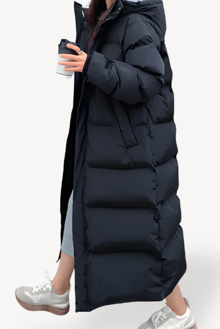 Women’s Long Puffer Coat With Hood | Winter - Mason Luxor