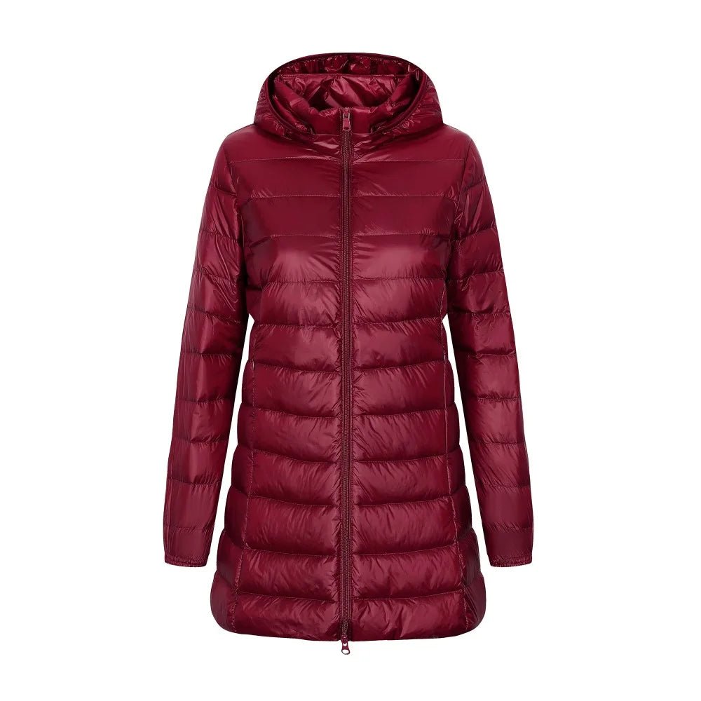 Women’s Long Puffer Jacket With Hood | Winter - Mason Luxor