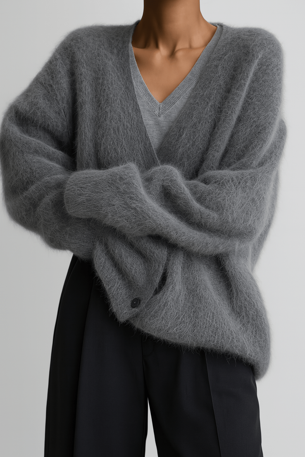 Women’s Oversized Cardigan With Soft Texture | Casual - Mason Luxor