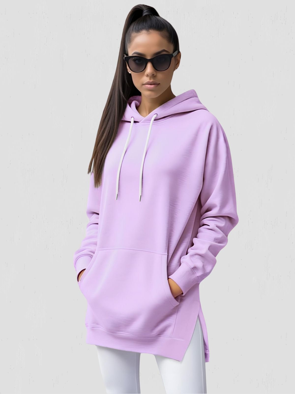Women’s Oversized Longline Hoodies with Pocket | Casual - Mason Luxor