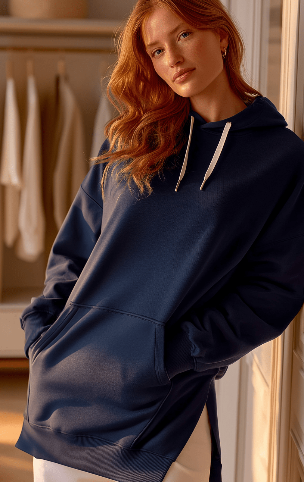 Women’s Oversized Longline Hoodies with Pocket | Casual - Mason Luxor