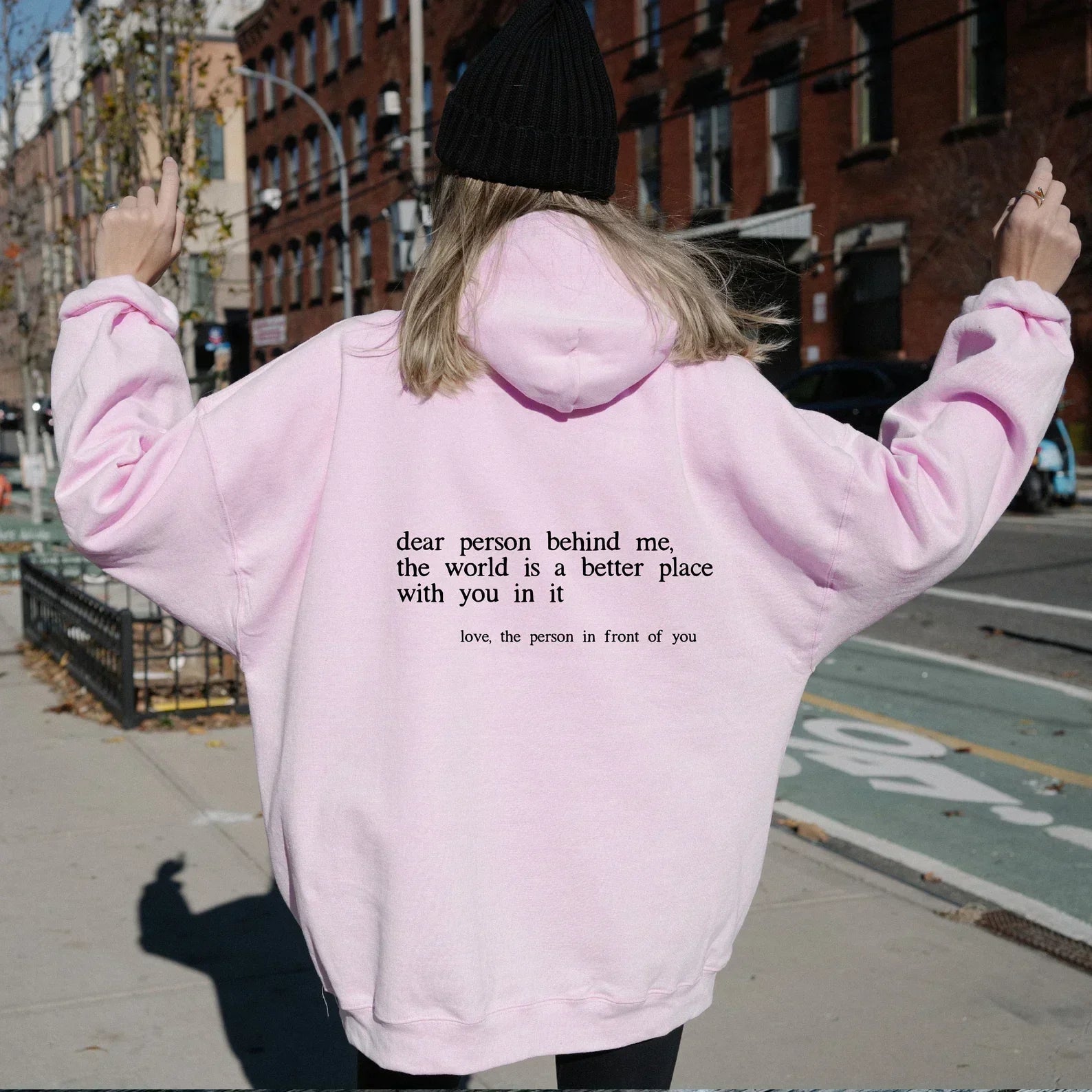Women’s Oversized Quote Print Hoodies | Casual - Mason Luxor