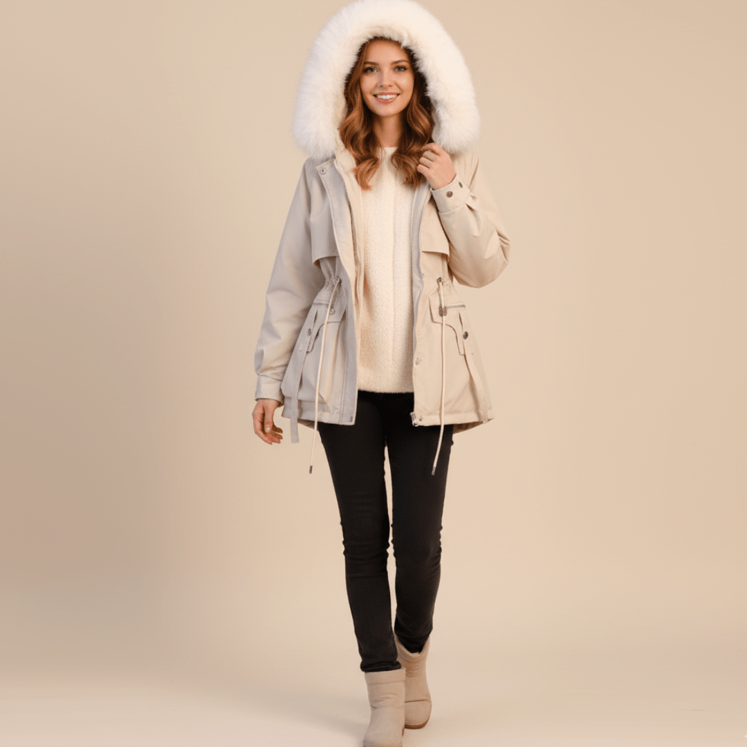 Women’s Parka Jacket with Fur Hood | Winter - Mason Luxor