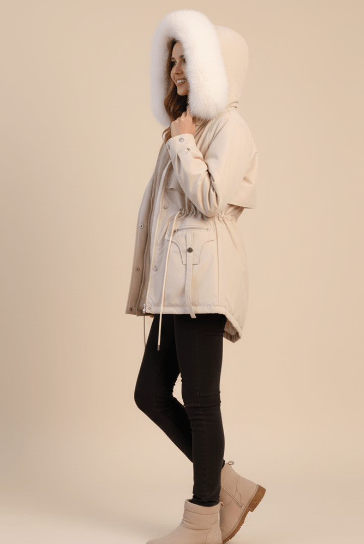 Women’s Parka Jacket with Fur Hood | Winter - Mason Luxor