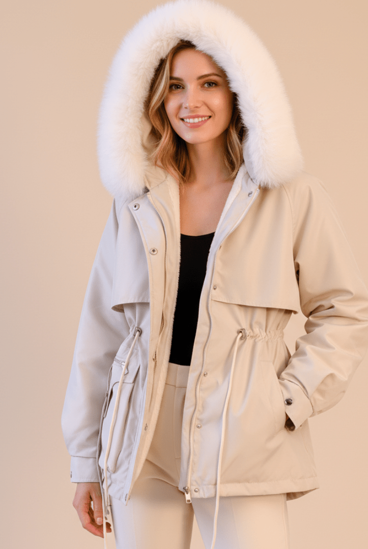 Women’s Parka Jacket with Fur Hood | Winter - Mason Luxor