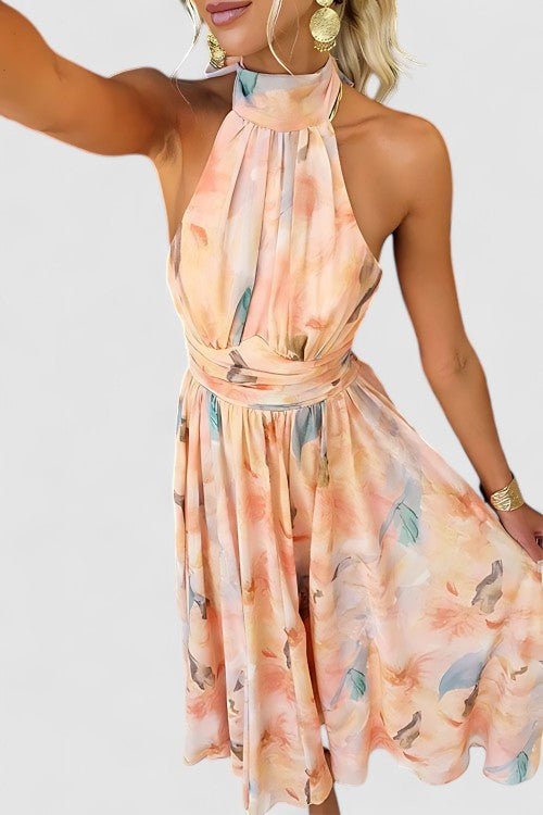 Women’s Peach Wedding Guest Dresses With Flowy Fit | Party - Mason Luxor