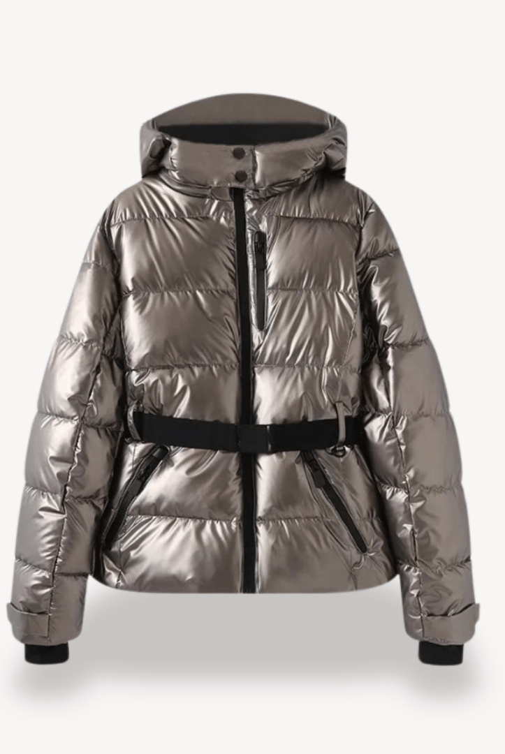 Women’s Puffer Jacket with Belt & Hood | Winter - Mason Luxor