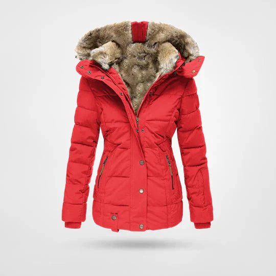 Women’s Puffer Jacket With Faux Fur Lining | Winter - Mason Luxor