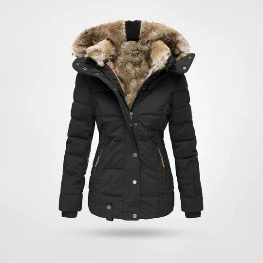 Women’s Puffer Jacket With Faux Fur Lining | Winter - Mason Luxor