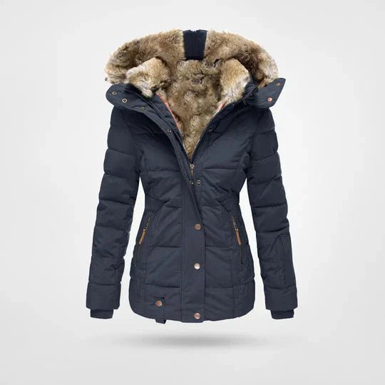 Women’s Puffer Jacket With Faux Fur Lining | Winter - Mason Luxor