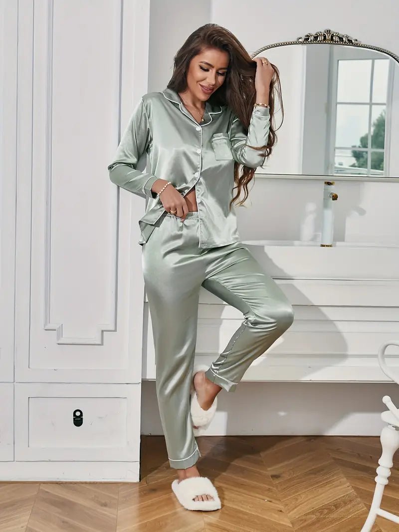 Women’s Pyjamas With Button Front | Sleepwear - Mason Luxor