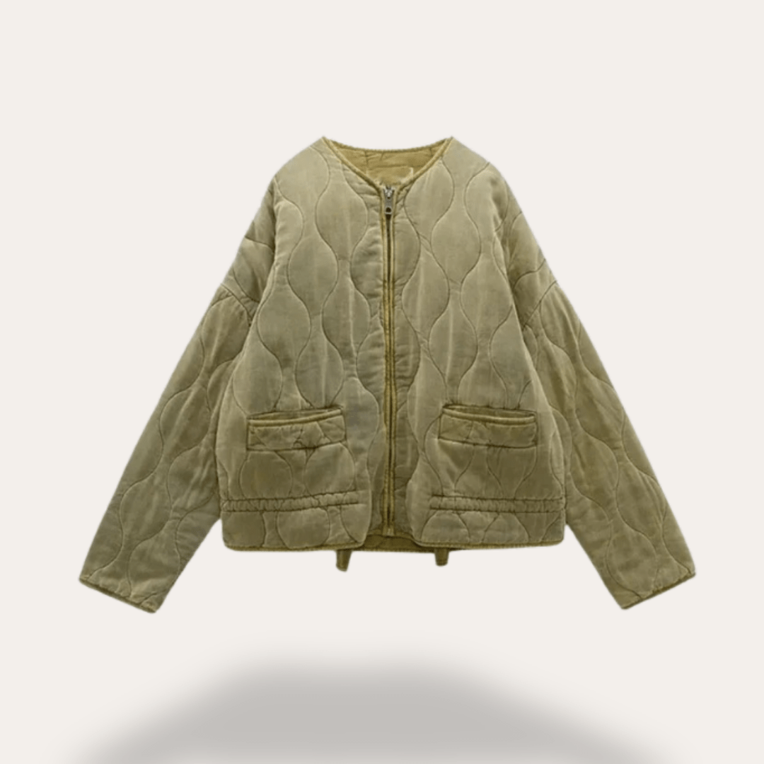 Women’s Quilted Jacket With Zip Front | Winter - Mason Luxor