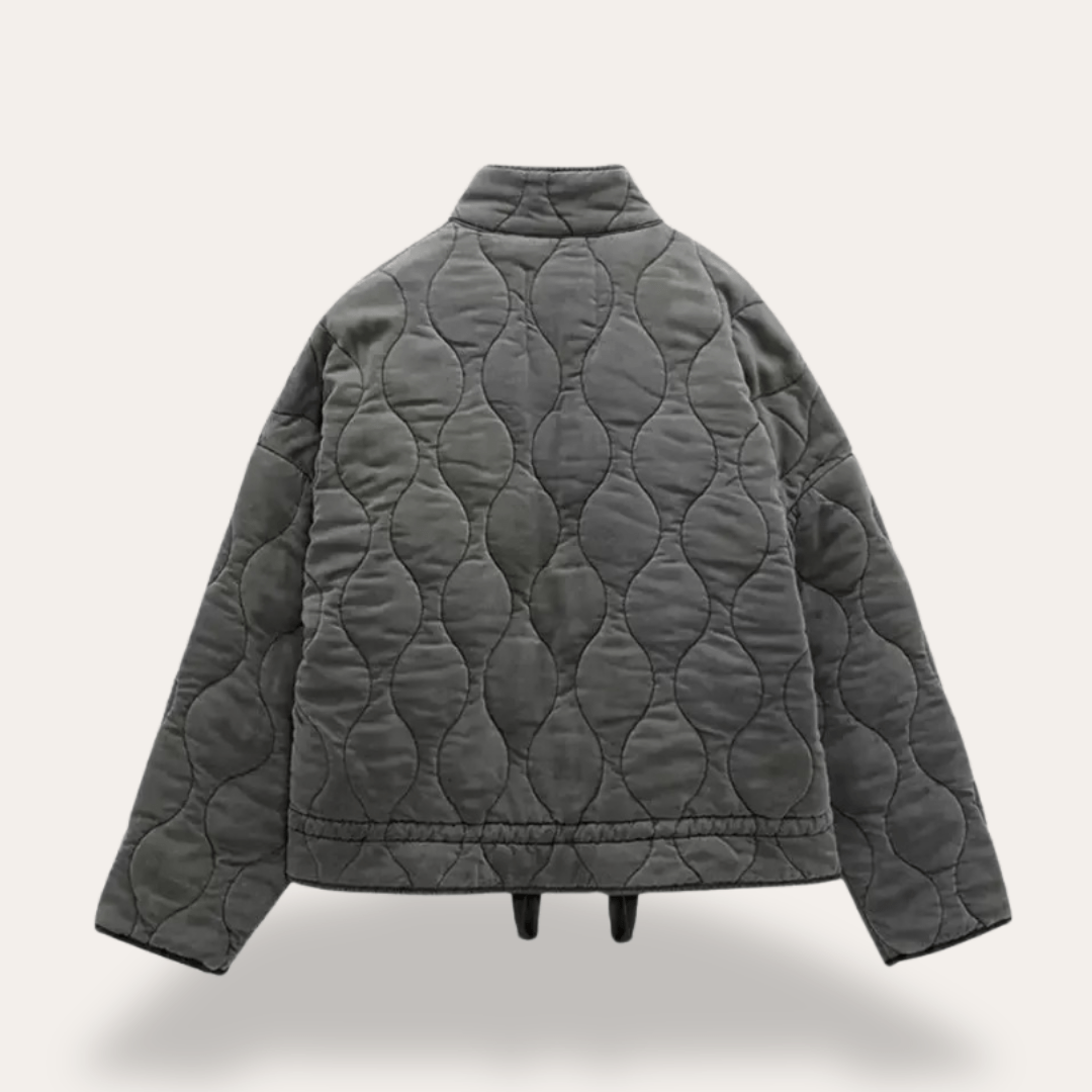 Women’s Quilted Jacket With Zip Front | Winter - Mason Luxor