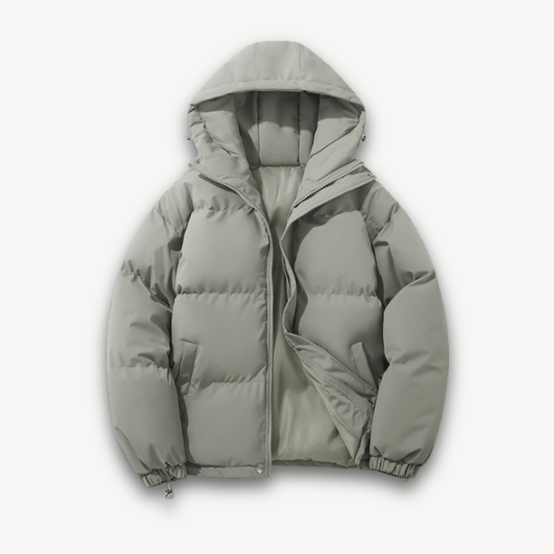 Women’s Quilted Puffer Jacket With Hood | Winter - Mason Luxor