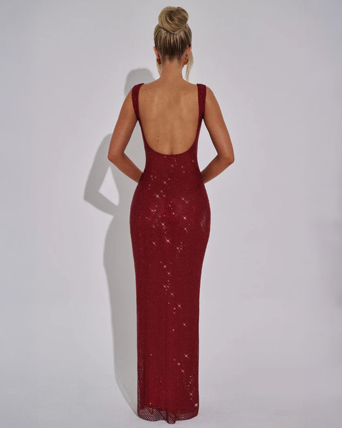 Women’s Scoop Back Sparkly Dress for Christmas Party | Evening - Mason Luxor