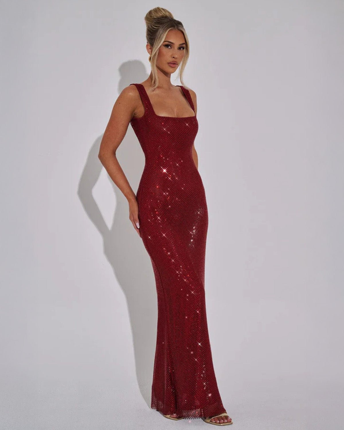 Women’s Scoop Back Sparkly Dress for Christmas Party | Evening - Mason Luxor