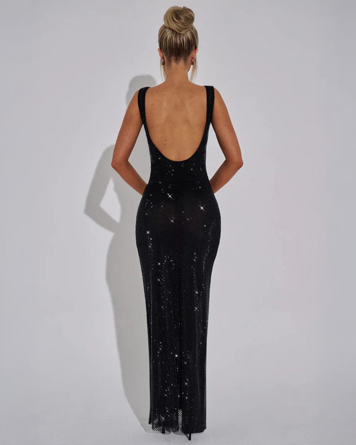 Women’s Scoop Back Sparkly Dress for Christmas Party | Evening - Mason Luxor