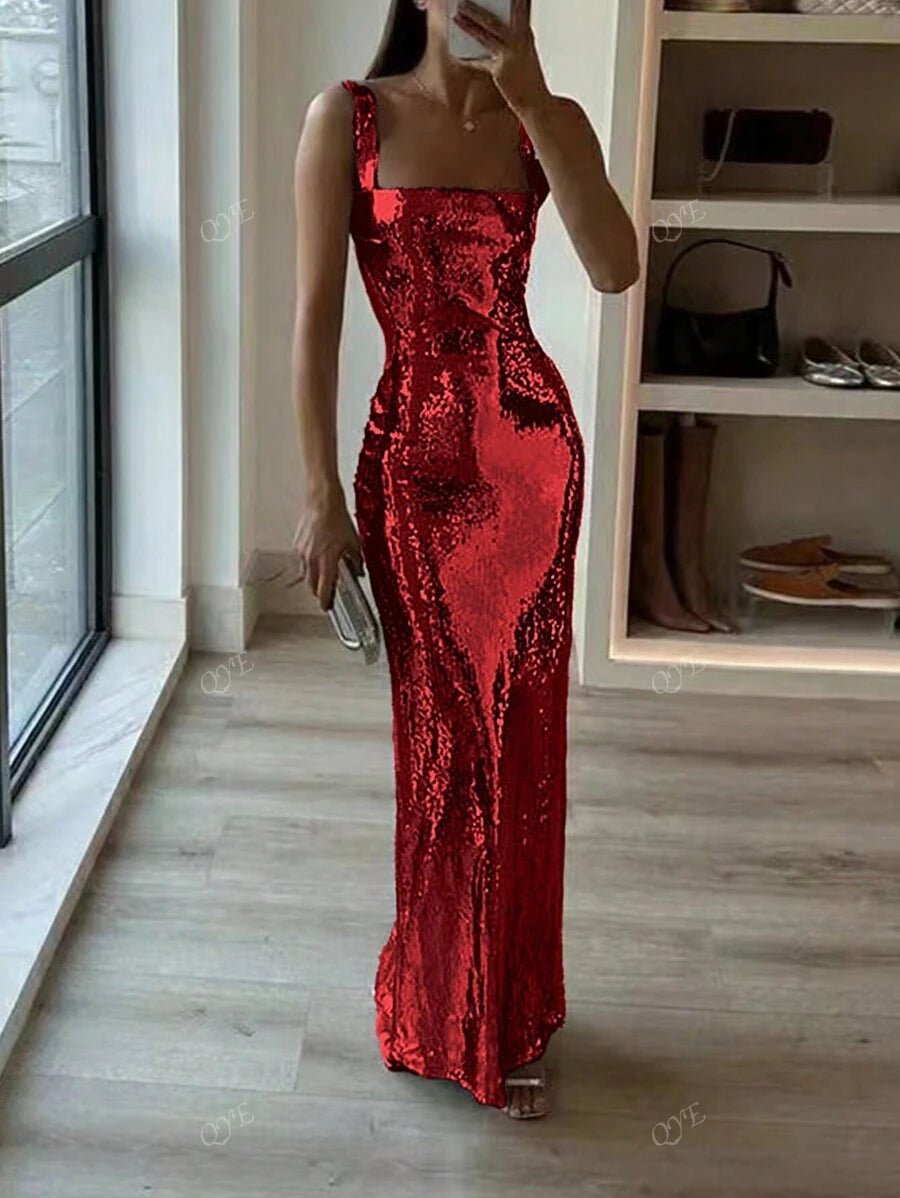 Women’s Sequin Maxi Dress for Christmas Party | Evening - Mason Luxor