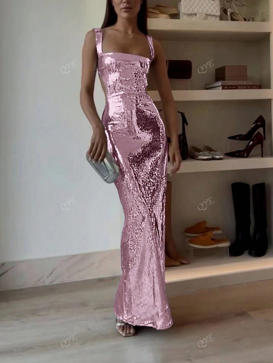 Women’s Sequin Maxi Dress for Christmas Party | Evening - Mason Luxor