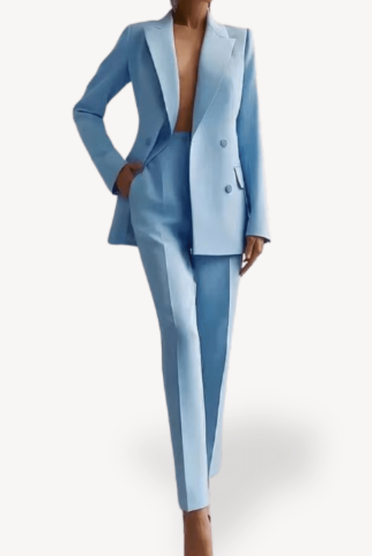 Women’s Suits with Double Breasted Blazer | 2 Piece - Mason Luxor