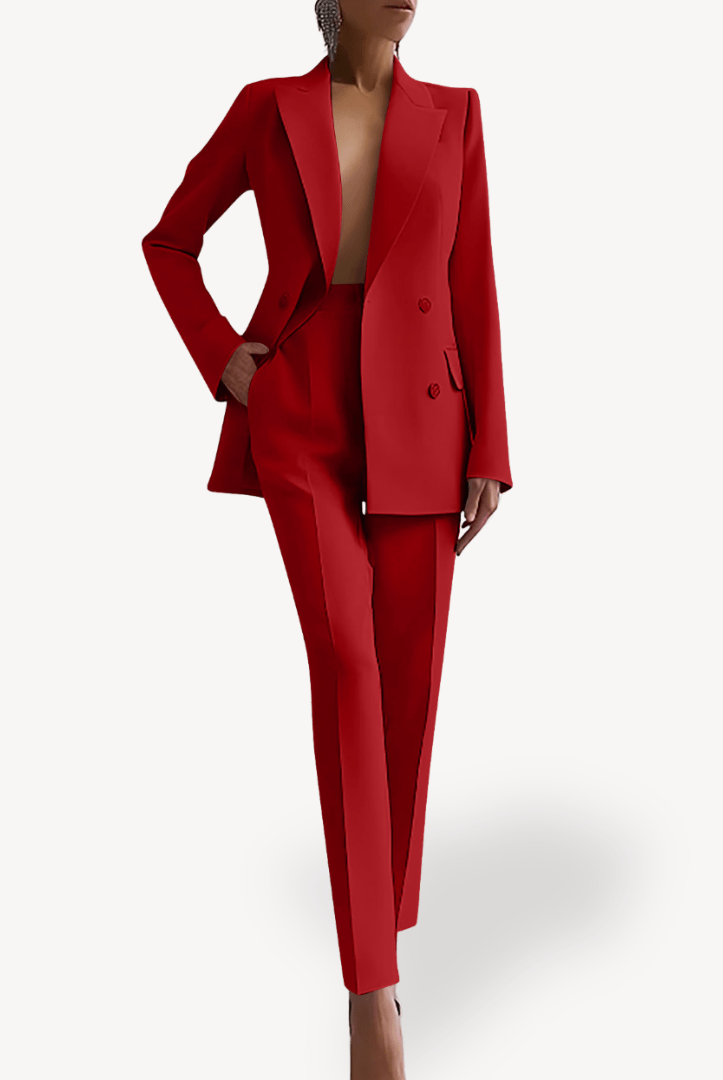 Women’s Suits with Double Breasted Blazer | 2 Piece - Mason Luxor