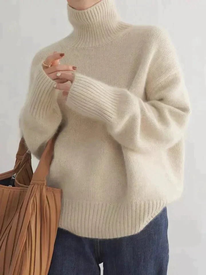 Women’s Sweater With Ribbed Turtleneck | Oversized - Mason Luxor