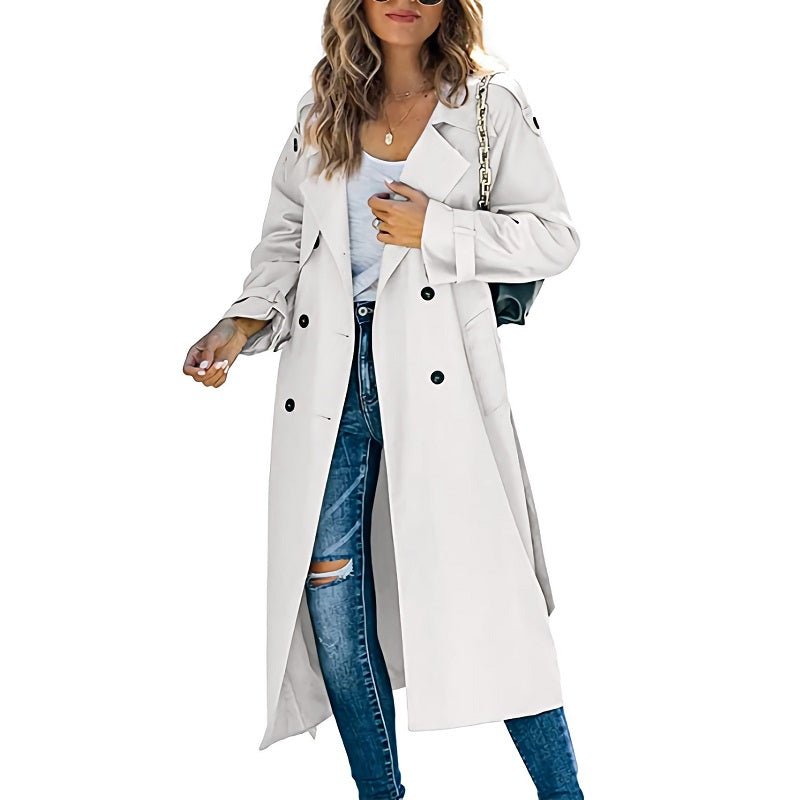 Women’s Trench Coat With Belted Cuffs | Modern - Mason Luxor