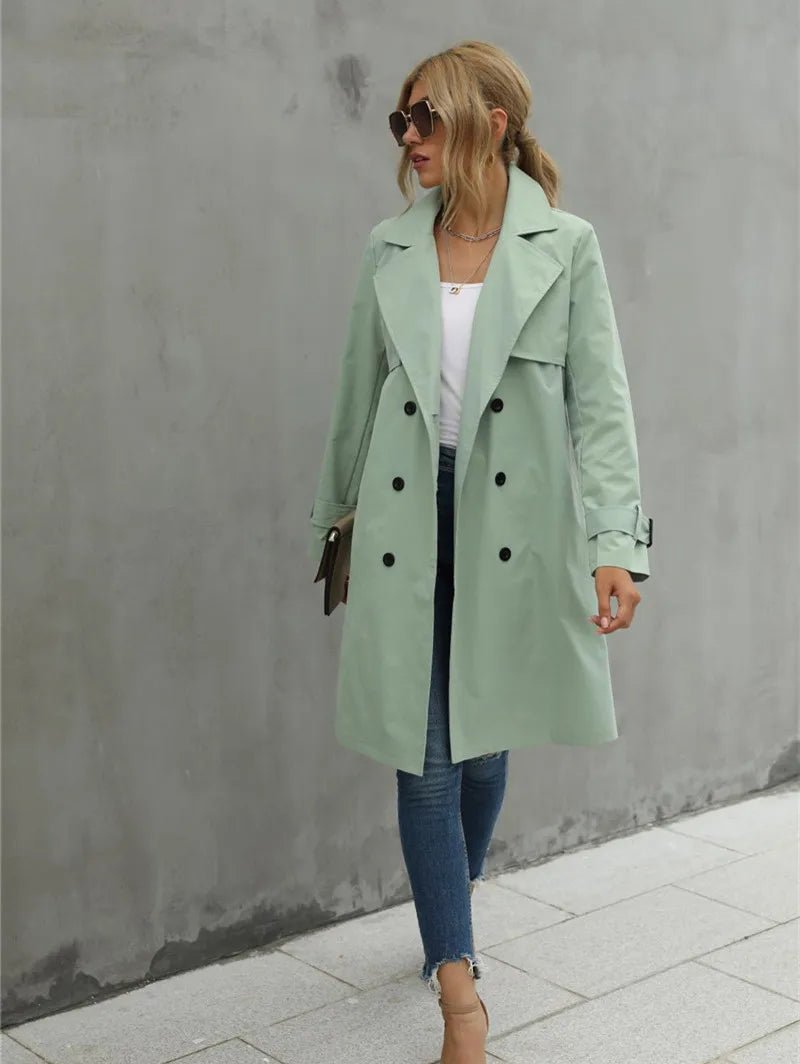 Women’s Trench Coat With Belted Waist | Classic - Mason Luxor