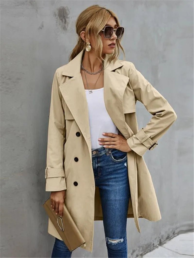 Women’s Trench Coat With Belted Waist | Classic - Mason Luxor