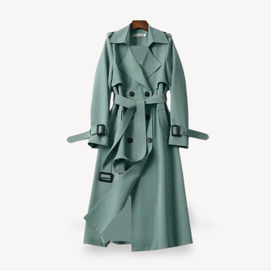 Women’s Trench Coat with Double Buttons | Long - Mason Luxor