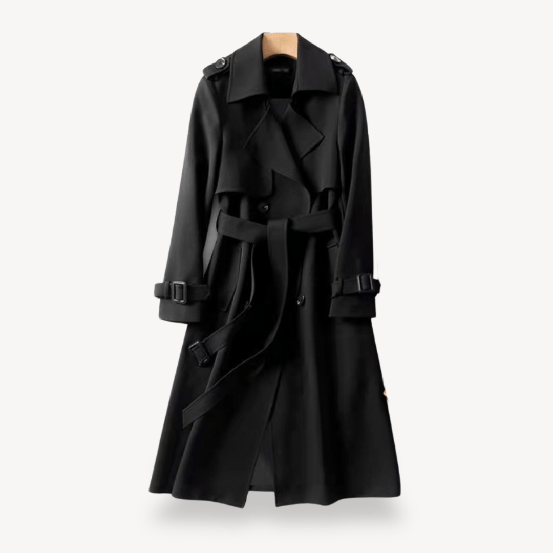 Women’s Trench Coat with Double Buttons | Long - Mason Luxor
