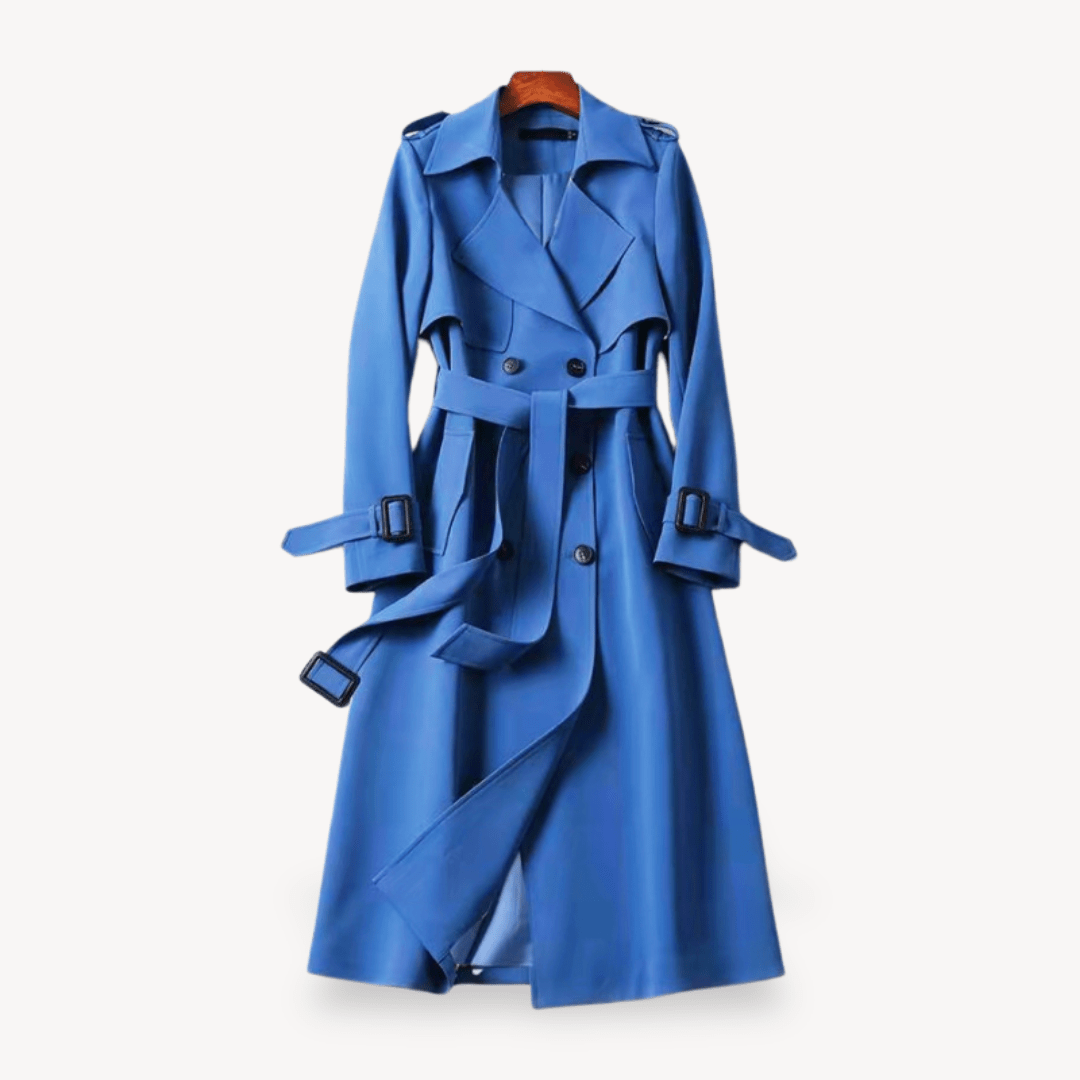 Women’s Trench Coat with Double Buttons | Long - Mason Luxor
