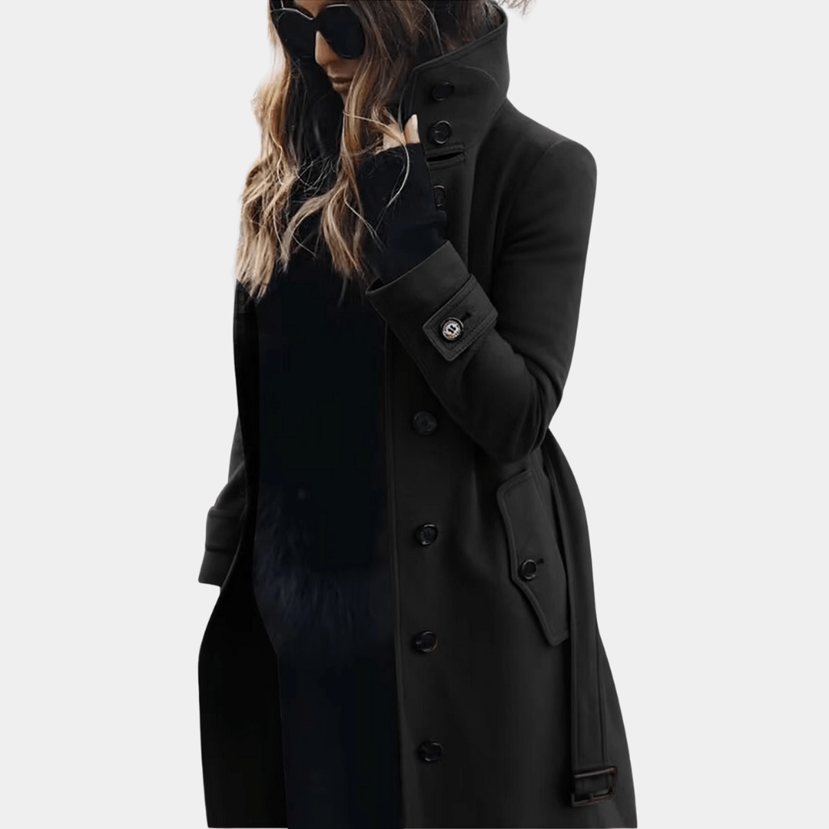 Women’s Trench Coat With High Collar | Classic - Mason Luxor