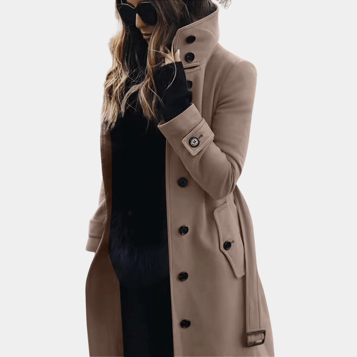 Women’s Trench Coat With High Collar | Classic - Mason Luxor