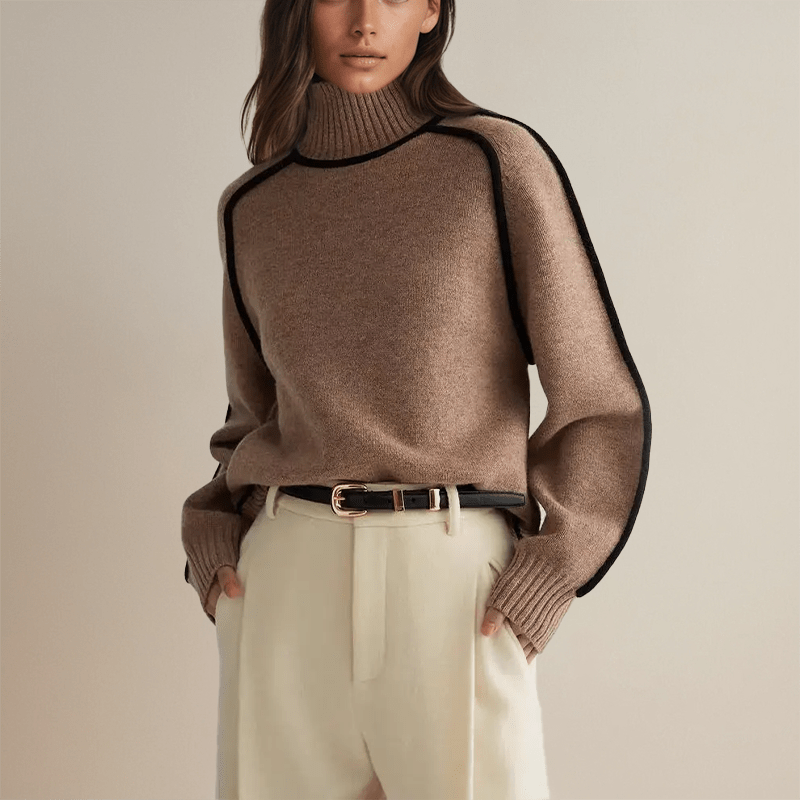 Women’s Turtleneck Jumpers With Relaxed Fit | Winter - Mason Luxor