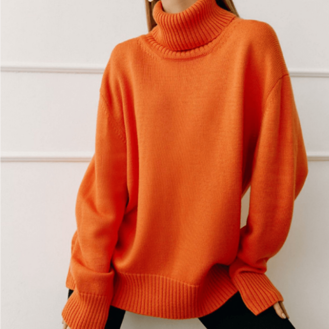 Women’s Turtleneck Jumpers With Ribbed Trim | Winter - Mason Luxor